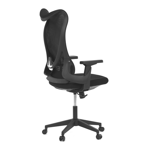 Kancelářská židle, houpací mechanismus, černá síťovina, KA-S248 BK