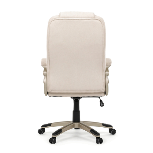 Kancelářské křeslo, houpací mechanismus, béžová látka, KA-C713 CRM2