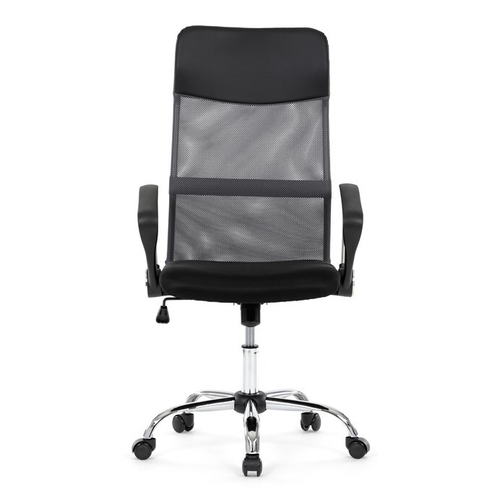 Kancelářská židle, houpací mechanismus, šedá síťovina, KA-E305 GREY