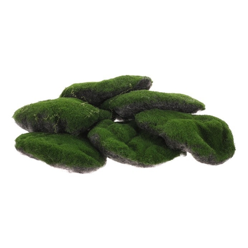 Mech - umělá přízdoba, tm. zelená, cena za balení (6 ks)