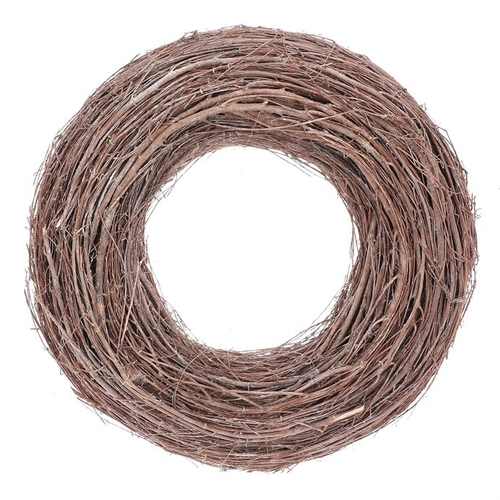Věnec proutěný - pr. 40 cm, barva hnědá