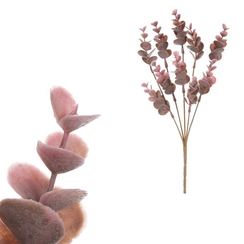 Eukalyptus - umělý trs, barva fialová