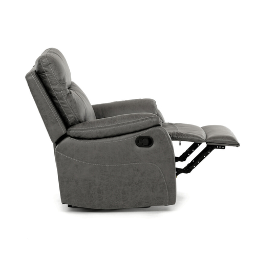 Polohovací křeslo, šedá, látka vintage, TV-4092 GREY3
