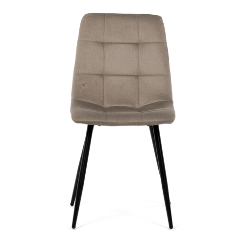 Jídelní židle, béžová, sametová látka, DCL-X7015 CAP2
