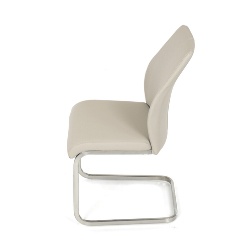 Jídelní židle, krémová, ekokůže, DCL-D1277 CRM