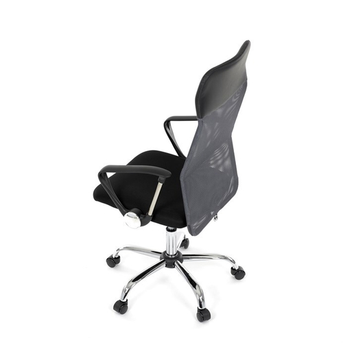 Kancelářská židle, houpací mechanismus, šedá síťovina, KA-E305 GREY