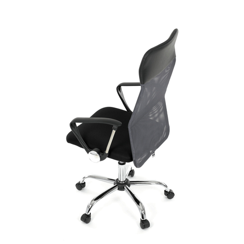 Kancelářská židle, houpací mechanismus, šedá síťovina, KA-E305 GREY