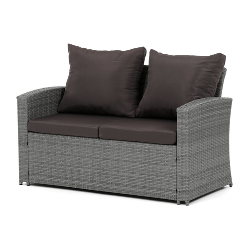 Zahradní sestava, polyratan, šedá, AZ-F1911 GREY