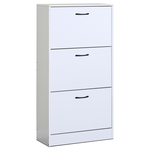 Botník, mdf, bílá, ABO-G1016 WT