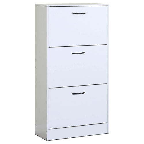 Botník, mdf, bílá, ABO-G1016 WT