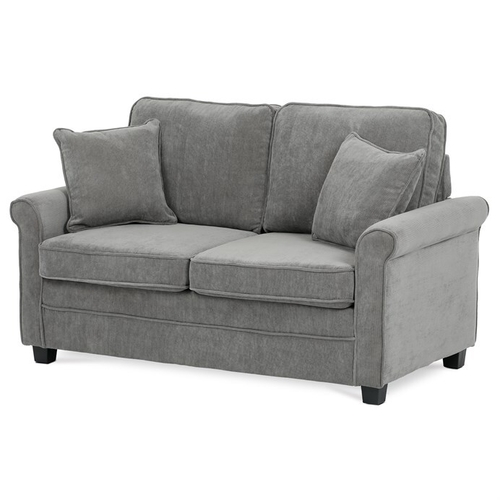 Dvoumístná pohovka, šedá, manšestrová látka, ASB-4170 GREY2