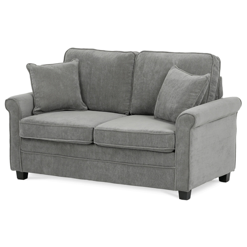Dvoumístná pohovka, šedá, manšestrová látka, ASB-4170 GREY2