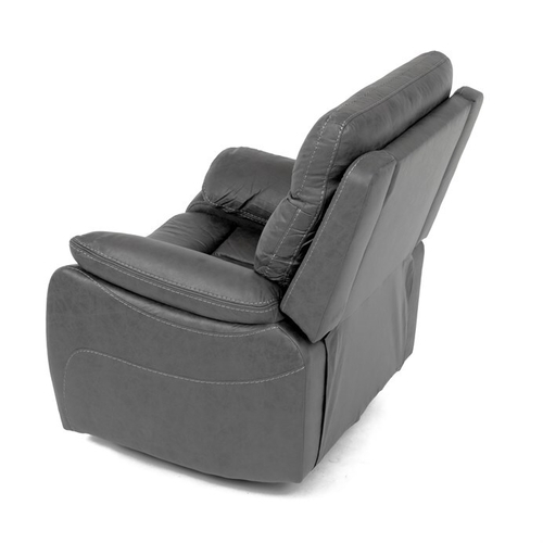 Polohovací křeslo, elektrické zabudované ovládání, šedá, látka vintage, TV-4094 GREY3