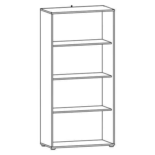 Skříň policová 2dveřová BEST dub