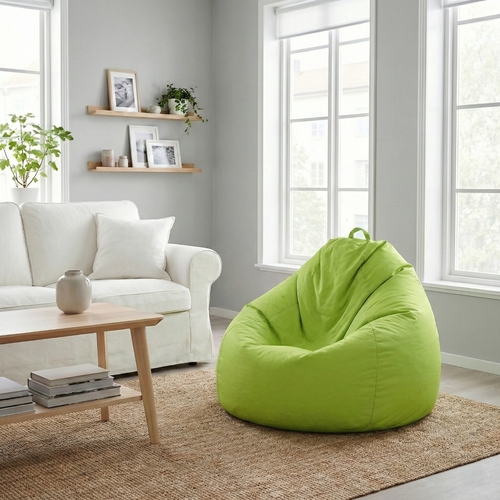 Sedací vak JUMBO zelený s náplní