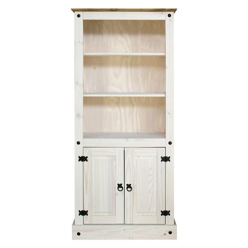 Knihovna CORONA bílý vosk