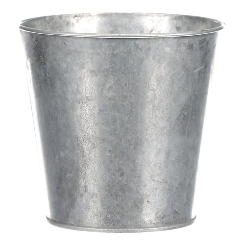 Obal kovový - dekor srdce, barva stříbrno-bílá