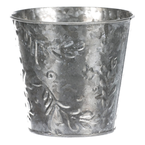 Obal kovový - vzor jmelí, barva stříbrná