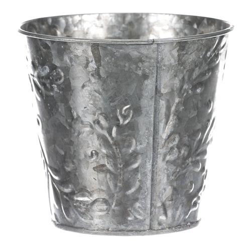 Obal kovový - vzor jmelí, barva stříbrná