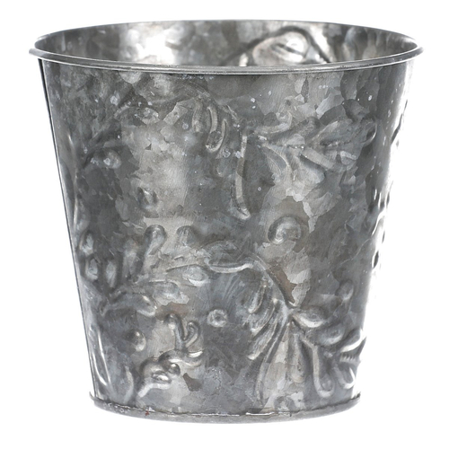 Obal kovový - vzor jmelí, barva stříbrná