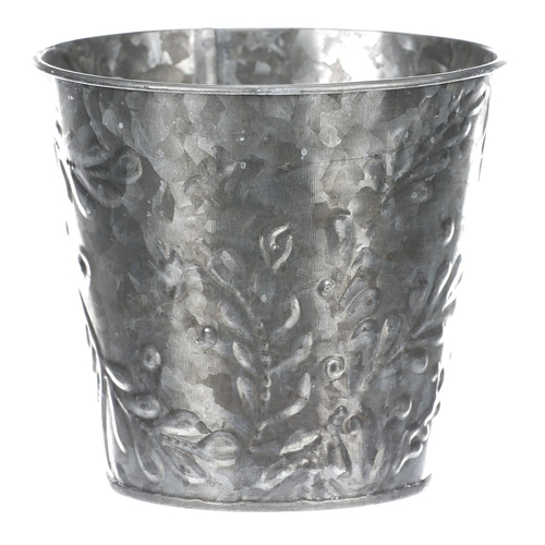 Obal kovový - vzor jmelí, barva stříbrná