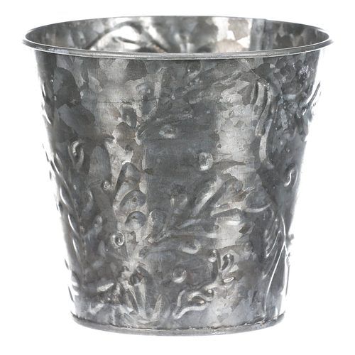 Obal kovový - vzor jmelí, barva stříbrná