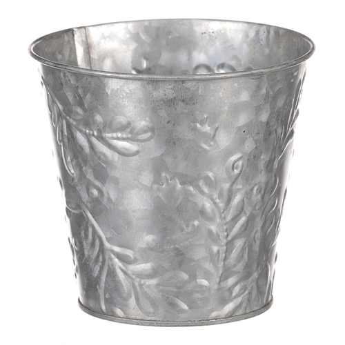 Obal kovový - vzor jmelí, barva stříbrná