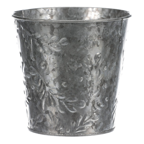 Obal kovový - vzor jmelí, barva stříbrná