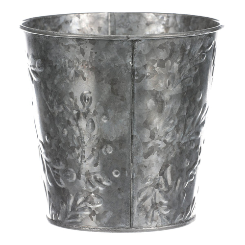 Obal kovový - vzor jmelí, barva stříbrná