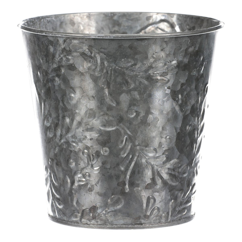 Obal kovový - vzor jmelí, barva stříbrná