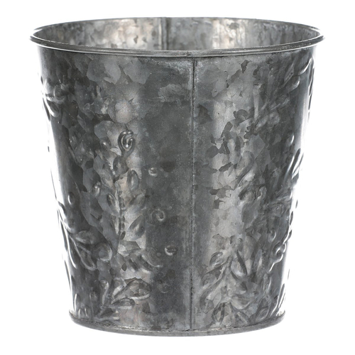 Obal kovový - vzor jmelí, barva stříbrná