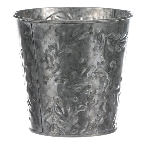 Obal kovový - vzor jmelí, barva stříbrná