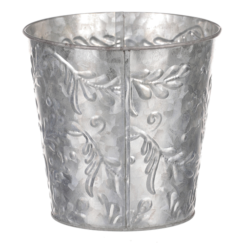 Obal kovový - vzor jmelí, barva stříbrná