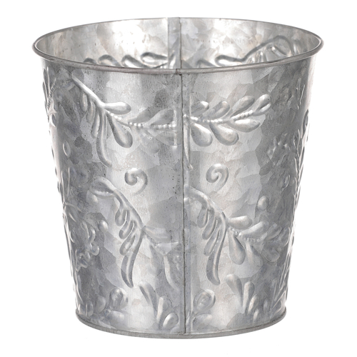 Obal kovový - vzor jmelí, barva stříbrná