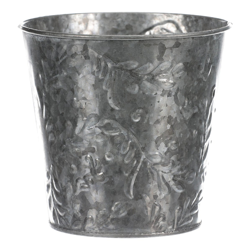 Obal kovový - vzor jmelí, barva stříbrná