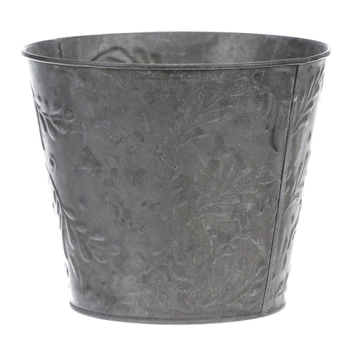 Obal kovový - vzor jmelí, barva stříbrná