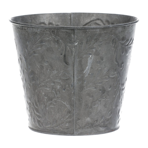 Obal kovový - vzor jmelí, barva stříbrná