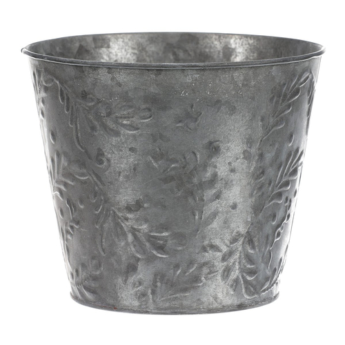 Obal kovový - vzor jmelí, barva stříbrná