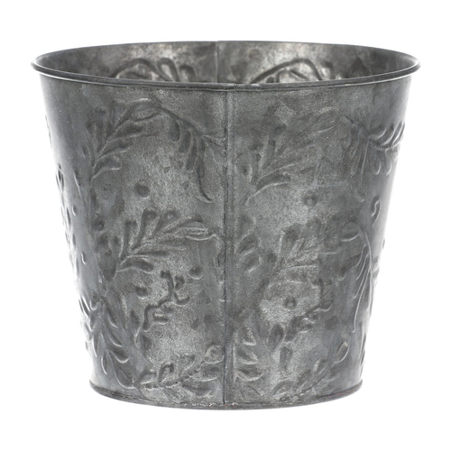 Obal kovový - vzor jmelí, barva stříbrná