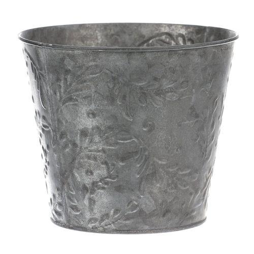 Obal kovový - vzor jmelí, barva stříbrná