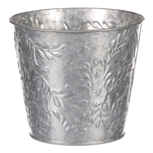 Obal kovový - vzor jmelí, barva stříbrná