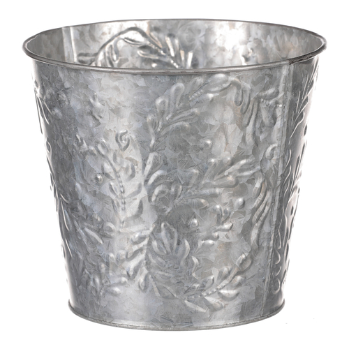 Obal kovový - vzor jmelí, barva stříbrná