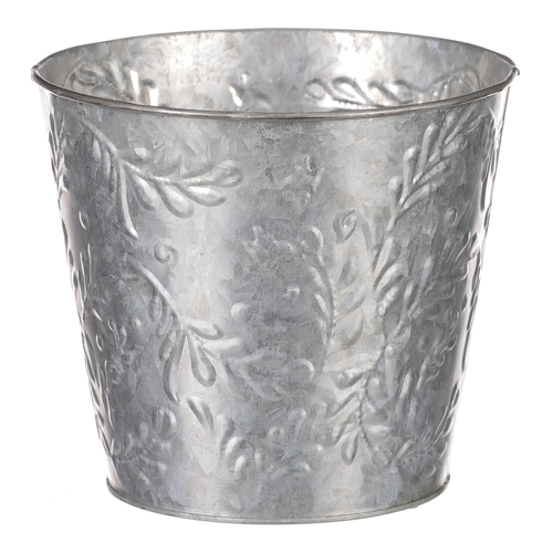 Obal kovový - vzor jmelí, barva stříbrná