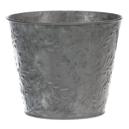 Obal kovový - vzor jmelí, barva stříbrná