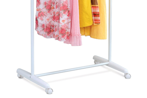 Stojan na šaty, kov, bílá, ABD-1201 WT