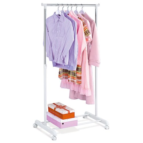 Stojan na šaty, plast, bílá, ABD-1209 WT