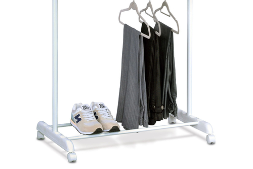 Stojan na šaty, plast, bílá, ABD-1213 WT