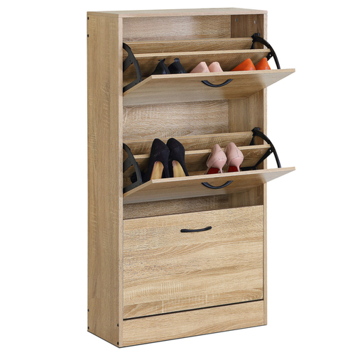 Botník, mdf, přírodní, ABO-G1016 OAK