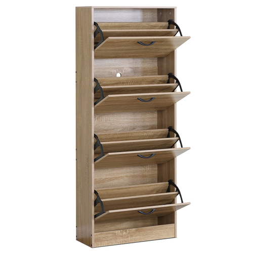 Botník, mdf, hnědá, ABO-G1018 OAK