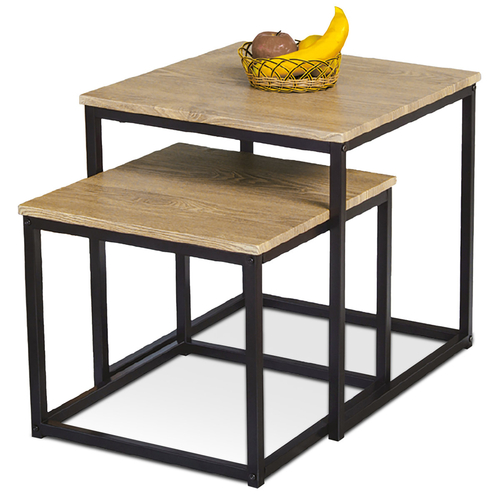 Odkládací stolek 50x50cm, mdf, divoký dub, AF-076 OAK